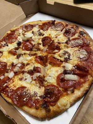 Pepperoni bacon onion