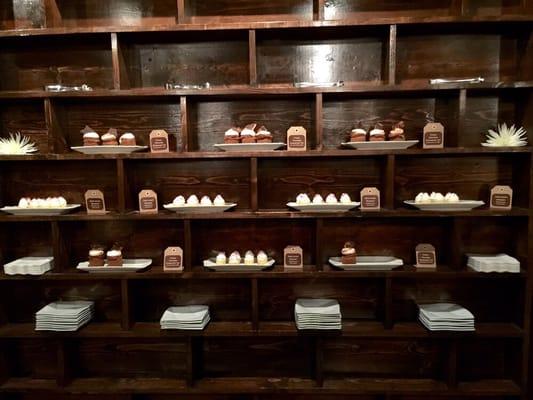 Desserts built into the walls