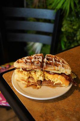 Waffle sandwich