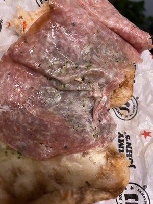 The salami they put on my sandwich. Rancid. Whoever made the sandwich needs fired. How did they not see the rotten meat.