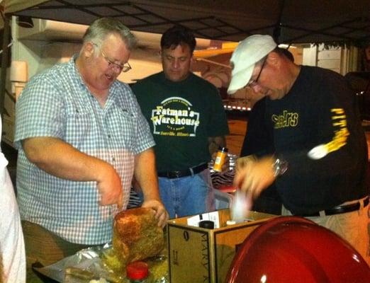 Fatman, Sheek and Tyke! The retired bartenders!