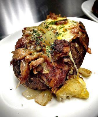 Philly Cheese Steak Loaded Potato