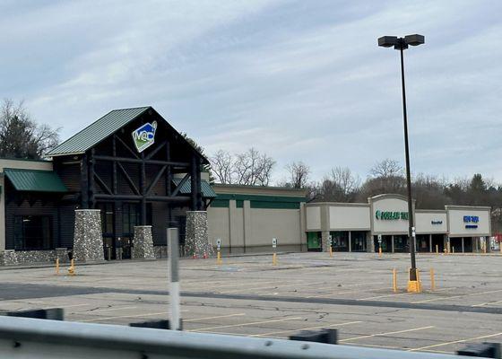 Some businesses in shopping center