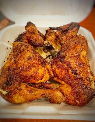 Whole Chicken no sides!....Charbroiled & Seasoned to the bone!!