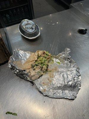 "Well this is how we wrap burritos here at chipotle" -Grecia the manager