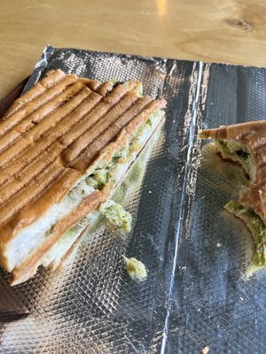 Chicken pesto panini