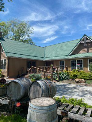 Front of winery