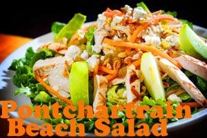 Pontchartrain Beach Salad with grilled chicken