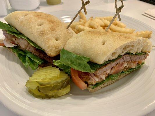 Prime Rib Sandwich on ciabatta was excellent!