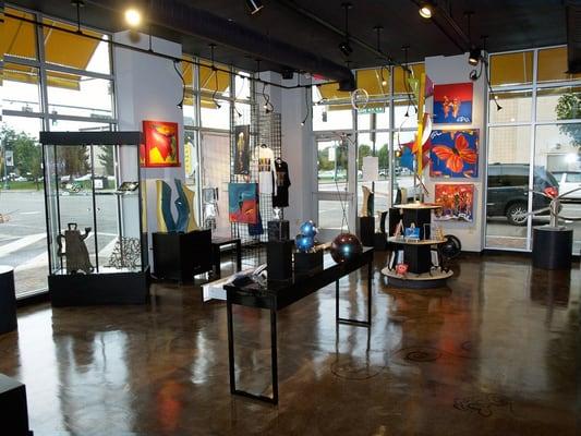 A spacious, bright and colorful space welcomes you at Journey Art Gallery