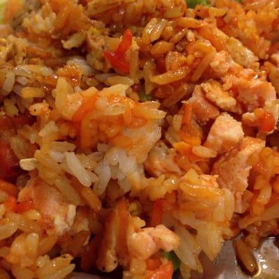 Salmon fried rice