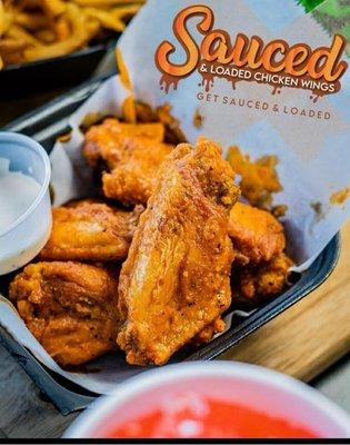 Sauced & Loaded Chicken Wings