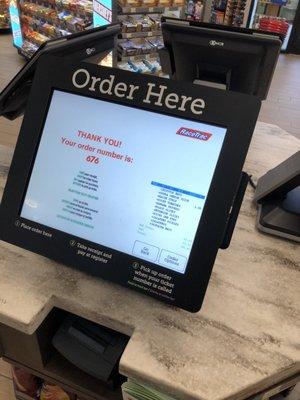 Electronic ordering food