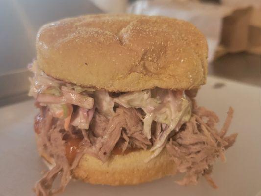 Pulled Pork sandwich.