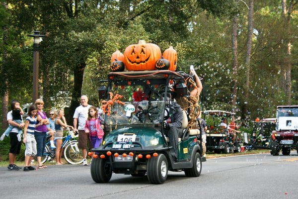 Fort Wilderness Resort. Halloween golf cart parade.