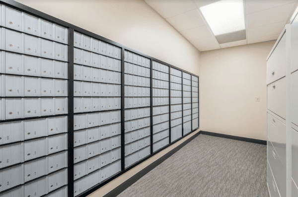 Private mailroom at our Fort Lauderdale location.