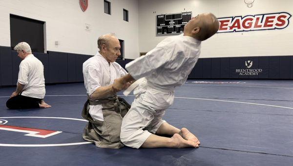 Roy Goldberg Shihan demonstrating waza with uke Erwin Ricafort in Tennessee