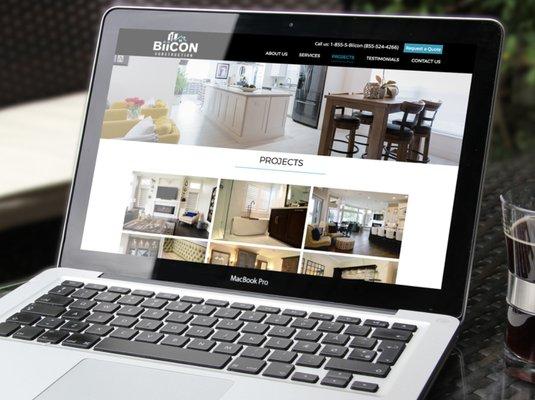 Website Designed for BiiCon Construction