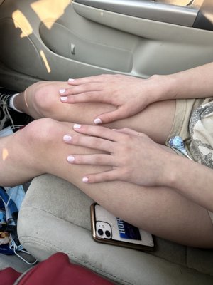 Another great manicure for my daughter and pedicure for me