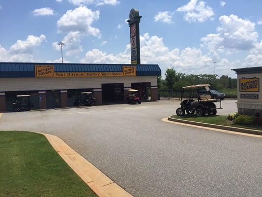 Battery Source of Opelika/Auburn located on interstate drive in Tiger Town across from Waffle House.