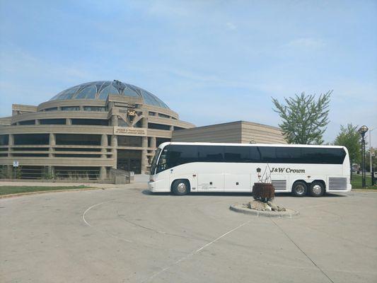 Outside of The Wright Museum, Detroit, MI. This trip transported the children from a community based organization.