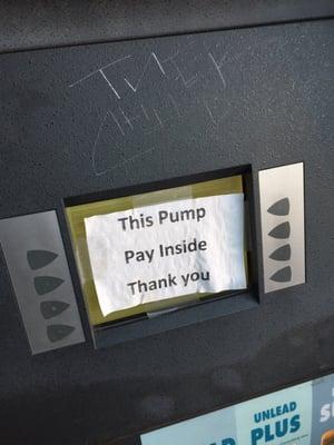 And the next pump and the next pump