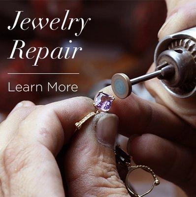 Full Service in house repairs on all jewelry and watches.