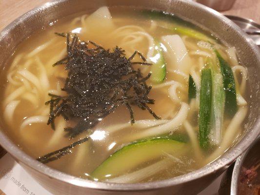 Kalguksu, hand cut noodles, hearty and good