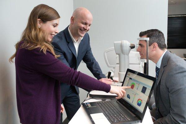 Advanced Instrumentation for eye health testing.