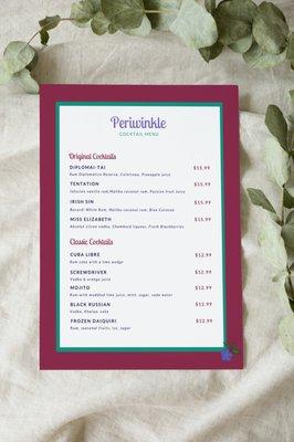 Menu Design