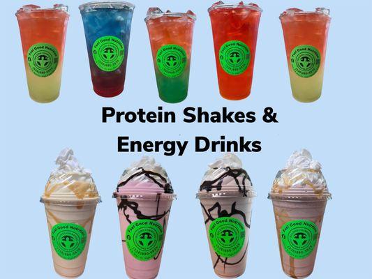 Protein Shakes & Energy Drinks