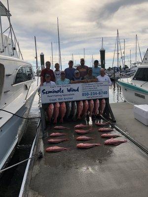 Billy Archer and Tyler are great. Best Deep Sea fishing trip in NW Florida. If you want the best in every category go with Seminole Wind.