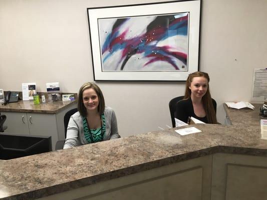 Our friendly front desk team