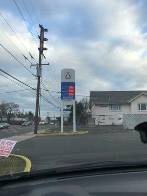 They pump your gas. Still 15 cents less per gallon than nearby petrol stations.