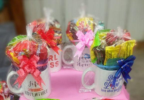 Our adorable mug bouquets are great gifts for any occasion! Just $15!