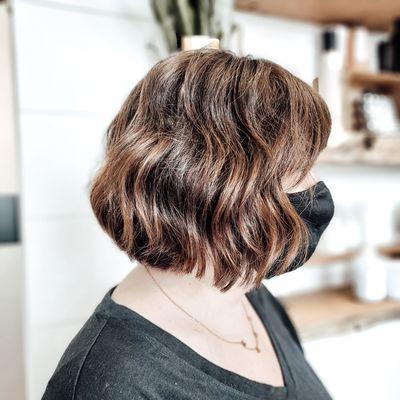 Short textured haircut