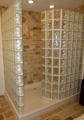 Glass Block Shower by Quality Glass Block