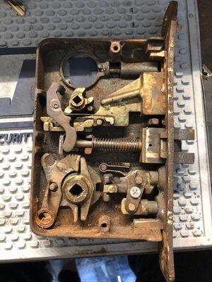 We service, and repair old mortise locks. Don't throw those old locks in the garbage just yet.  We may be able to fix them.