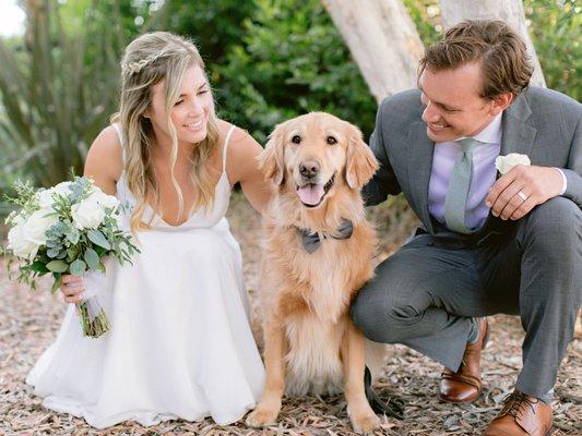 Yes, bring your fur friend to the wedding!