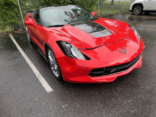 Before Repairs 2017 Chev Corvette Stingray