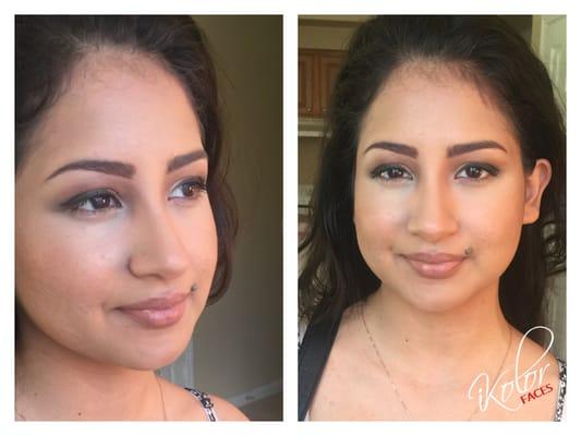 Soft natural application for prom, quincinera, anniversary or just because!