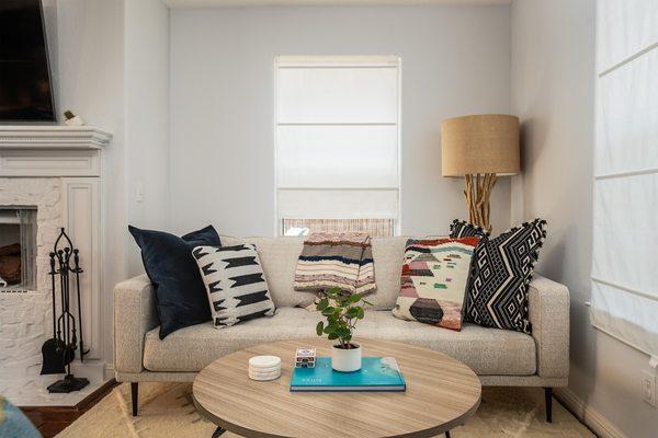 Coastal Bohemian Living Room