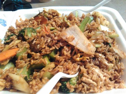 Beef and vegetables fried rice! Most delicious.