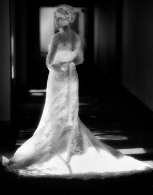 Bridal photography capturing the dress by Rod Mikinski Photography, Inc.