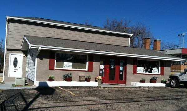 Our office! Flyers up front are always current. Info box on left side of building has applications.