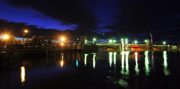 Draw Bridge at Night