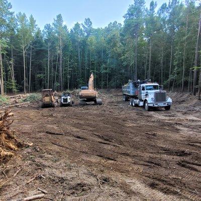 Site prep in Persimmon Hills