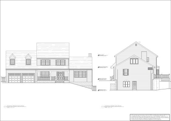 Architectural Drafting:
As-Built Drawing of Existing House