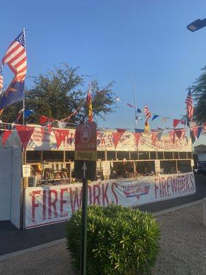 Fireworks stand