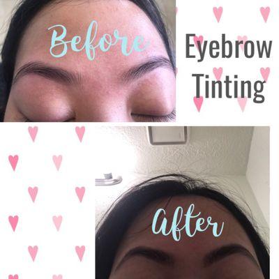 Eyebrow Tinting.